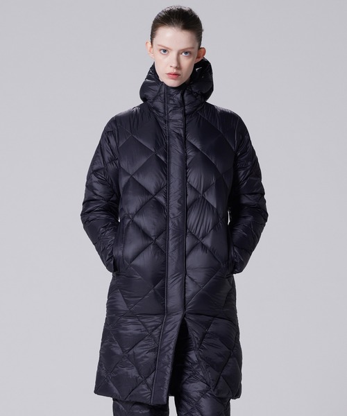  ♡フード付きロングダウンジャケット FREE STYLISTS ダウンコート ダウンジャケット フード付き ロング