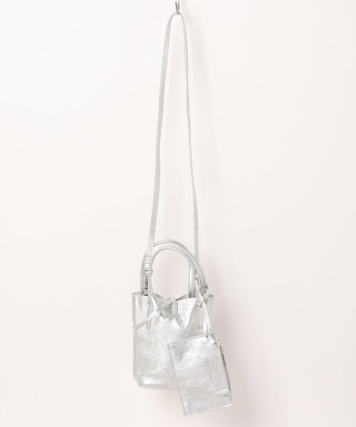 MARLON FIRENZE(マーロンフィレンツェ)の「MARLON FIRENZE 2wayミニショルダーバッグ(ショルダーバッグ・レディース・ゴールド/ブラック/シルバー/シルバー系その他・FREE)」の4枚目の写真