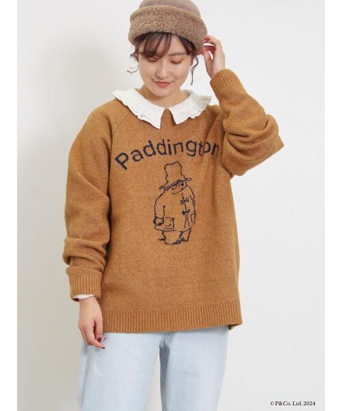 Samansa Mos2（サマンサ モスモス）の「【Paddington×Samansa Mos2】ジャカードニット（ニット/セーター・レディース・オフホワイト/グレー/キャメル・F）」の16枚目の写真
