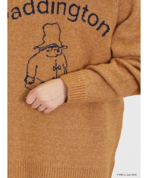 Samansa Mos2（サマンサ モスモス）の「【Paddington×Samansa Mos2】ジャカードニット（ニット/セーター・レディース・オフホワイト/グレー/キャメル・F）」の14枚目の写真