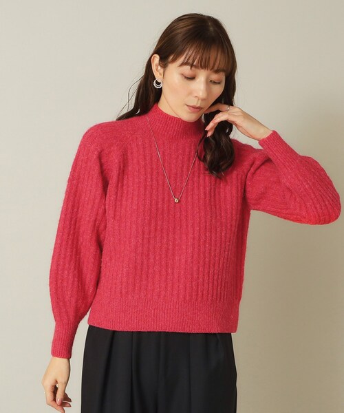 ITS'DEMO（イッツデモ）の「◆【マシンウォッシャブル】ふわもちリブニット（ニット/セーター・レディース・パープル/ライトブルー/ブルー/レッド系1・00）」の19枚目の写真