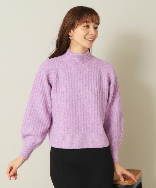 ITS'DEMO（イッツデモ）の「◆【マシンウォッシャブル】ふわもちリブニット（ニット/セーター・レディース・パープル/ライトブルー/ブルー/レッド系1・00）」の13枚目の写真