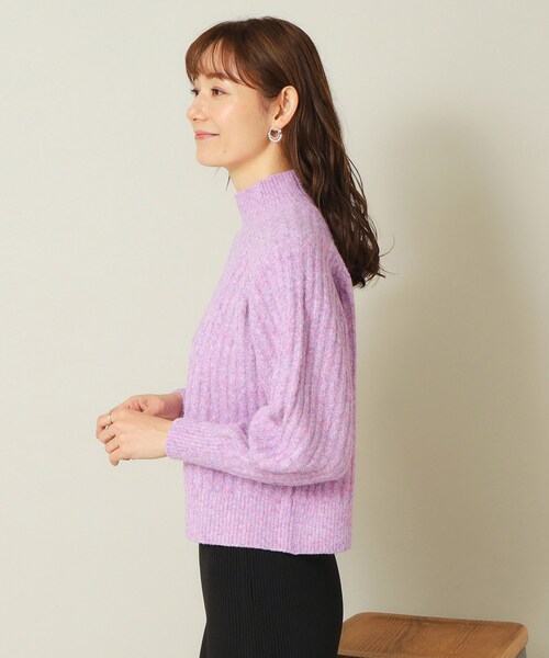 ITS'DEMO（イッツデモ）の「◆【マシンウォッシャブル】ふわもちリブニット（ニット/セーター・レディース・パープル/ライトブルー/ブルー/レッド系1・00）」の14枚目の写真