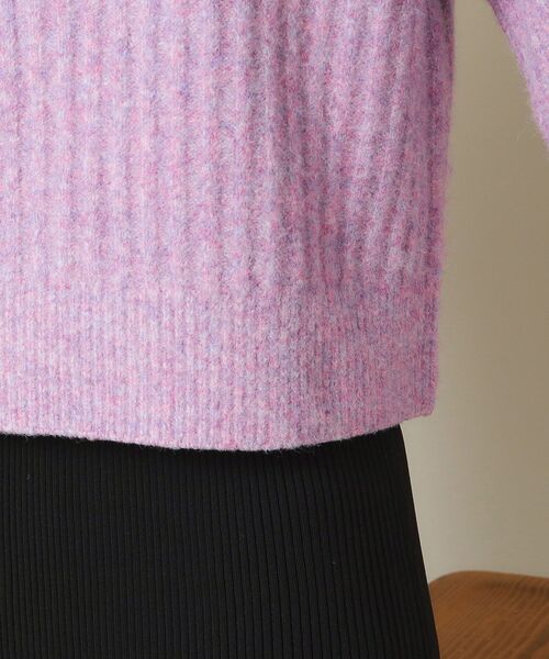 ITS'DEMO（イッツデモ）の「◆【マシンウォッシャブル】ふわもちリブニット（ニット/セーター・レディース・パープル/ライトブルー/ブルー/レッド系1・00）」の18枚目の写真