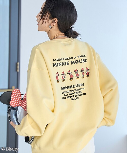 Disney／ディズニー】coen限定 バックプリント裏起毛スウェット