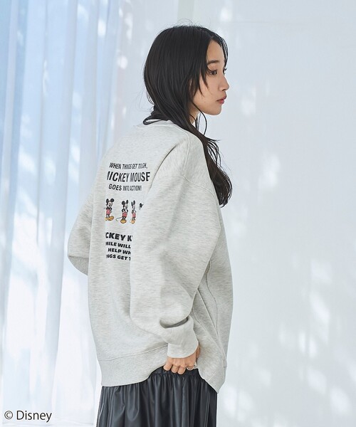 coen(コーエン)の「【Disney/ディズニー】coen限定 バックプリント裏起毛スウェット(スウェット・レディース・イエロー/その他1/その他2/その他3/ダークグレー/ナチュラル・M/L)」の8枚目の写真