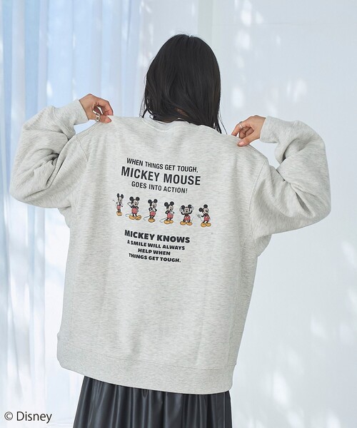 coen(コーエン)の「【Disney/ディズニー】coen限定 バックプリント裏起毛スウェット(スウェット・レディース・イエロー/その他1/その他2/その他3/ダークグレー/ナチュラル・M/L)」の9枚目の写真