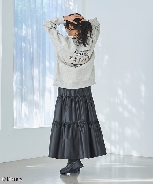 coen(コーエン)の「【Disney/ディズニー】coen限定 バックプリント裏起毛スウェット(スウェット・レディース・イエロー/その他1/その他2/その他3/ダークグレー/ナチュラル・M/L)」の12枚目の写真