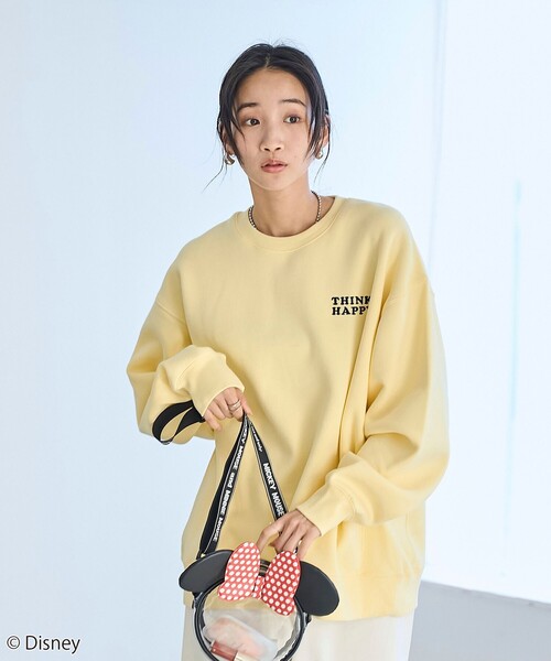 coen(コーエン)の「【Disney/ディズニー】coen限定 バックプリント裏起毛スウェット(スウェット・レディース・イエロー/その他1/その他2/その他3/ダークグレー/ナチュラル・M/L)」の13枚目の写真