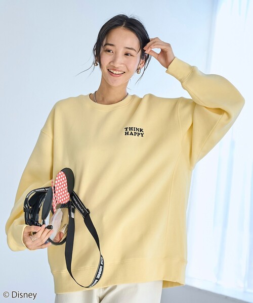 coen(コーエン)の「【Disney/ディズニー】coen限定 バックプリント裏起毛スウェット(スウェット・レディース・イエロー/その他1/その他2/その他3/ダークグレー/ナチュラル・M/L)」の14枚目の写真