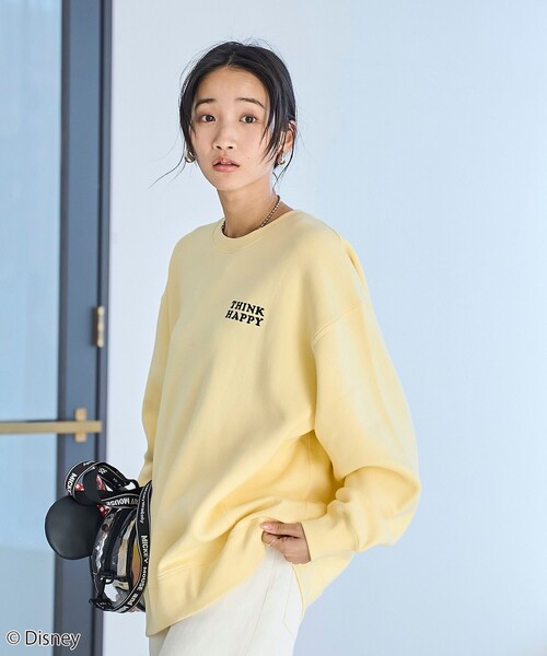 coen(コーエン)の「【Disney/ディズニー】coen限定 バックプリント裏起毛スウェット(スウェット・レディース・イエロー/その他1/その他2/その他3/ダークグレー/ナチュラル・M/L)」の15枚目の写真