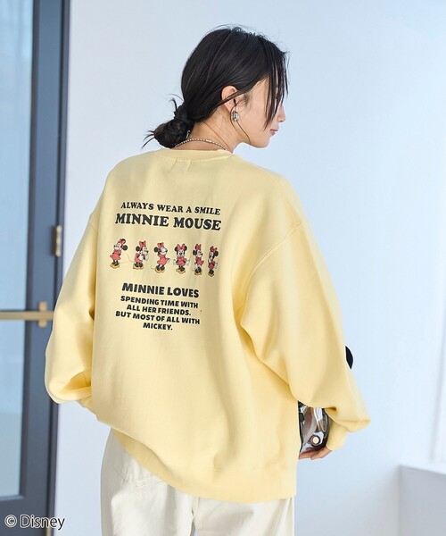 coen(コーエン)の「【Disney/ディズニー】coen限定 バックプリント裏起毛スウェット(スウェット・レディース・イエロー/その他1/その他2/その他3/ダークグレー/ナチュラル・M/L)」の16枚目の写真