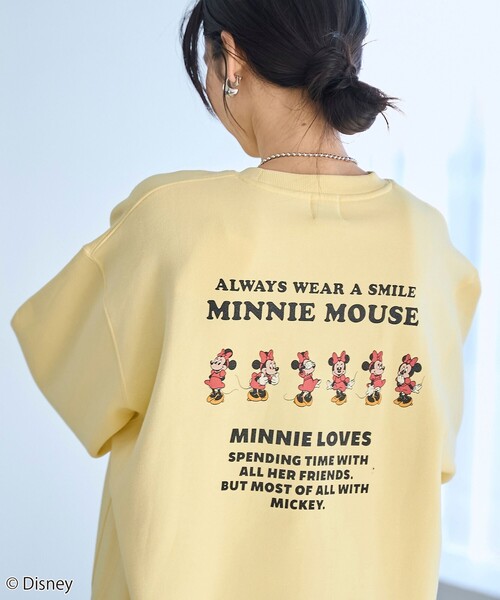 coen(コーエン)の「【Disney/ディズニー】coen限定 バックプリント裏起毛スウェット(スウェット・レディース・イエロー/その他1/その他2/その他3/ダークグレー/ナチュラル・M/L)」の17枚目の写真