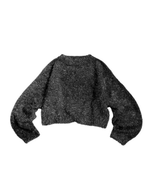 antiqua(アンティカ)の「フェザーショートニット(ニット/セーター・レディース・ブラック・ONESIZE)」の10枚目の写真
