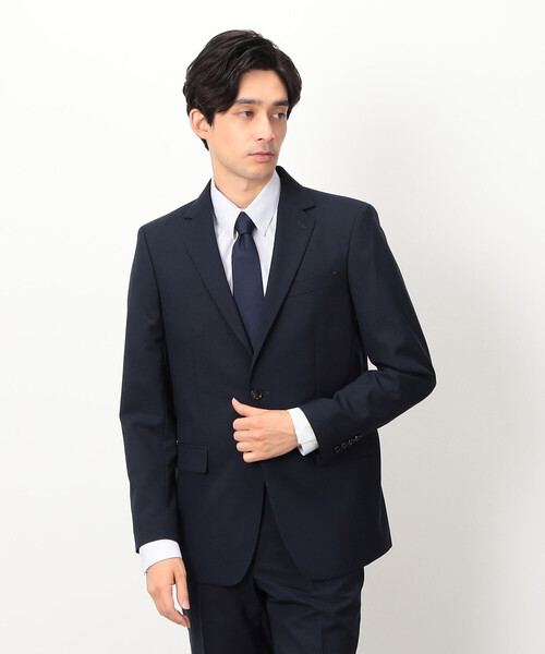 COMME CA ISM（コムサイズム）の「【シルク100％】ソリッド 地柄 ネクタイ（ネクタイ・メンズ・ボルドー/ネイビー/グレー・FREE）」の2枚目の写真