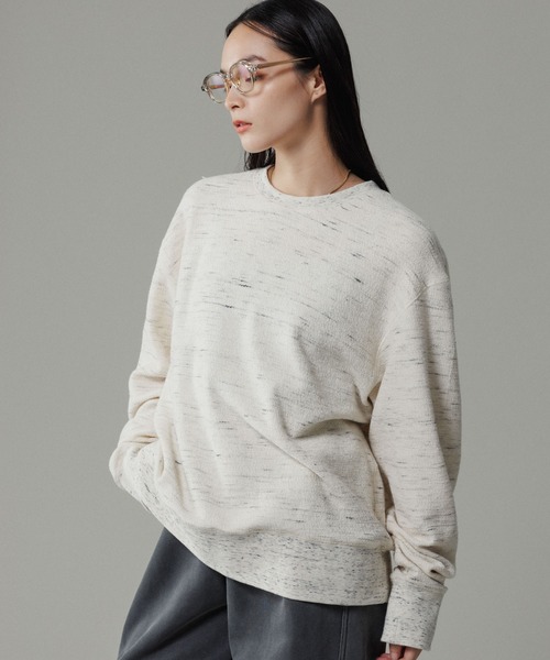 ADAM ET ROPE'（アダムエロペ）の「【リバーシブル/パイル】クルーネック スウェット プルオーバー / ロングシーズン着用可能（スウェット・メンズ・グレー系その他/ホワイト系その他7・L/M）」の17枚目の写真