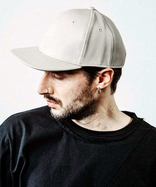 NO ID.】Synthetic Leather BB Cap / シンセティック レザー BB