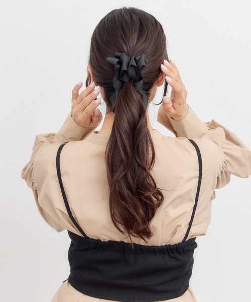 Acca バレッタ ヘアクリップ リボン セール】リボンバナナクリップ（バレッタ/ヘアクリップ