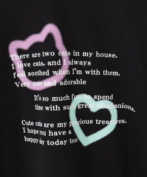 SHOO・LA・RUE(シューラルー)の「【130-150cm/洗える/姉妹リンク可】お袖フリルがアクセント アソートプリントスウェット(スウェット・キッズ・パープル/オフホワイト/ブラック/サックスブルー・13/14/15 )」の7枚目の写真