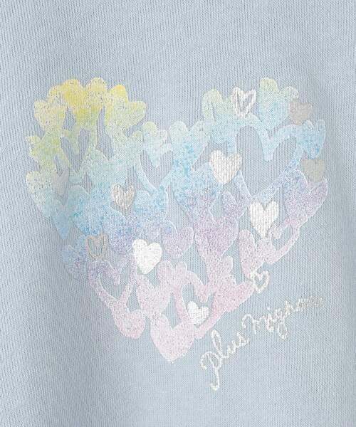 SHOO・LA・RUE(シューラルー)の「【130-150cm/洗える/姉妹リンク可】お袖フリルがアクセント アソートプリントスウェット(スウェット・キッズ・パープル/オフホワイト/ブラック/サックスブルー・13/14/15 )」の9枚目の写真