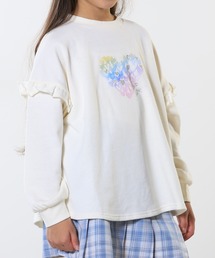 SHOO・LA・RUE | 【130-150cm/洗える/姉妹リンク可】お袖フリルがアクセント アソートプリントスウェット(スウェット)