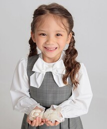 【フォーマル/リボン取り外し可】ブラウス