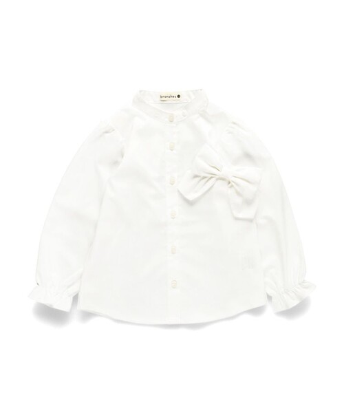 BRANSHES（ブランシェス）の「【フォーマル/リボン取り外し可】ブラウス（シャツ/ブラウス・キッズ・オフホワイト・110/120/130）」の3枚目の写真