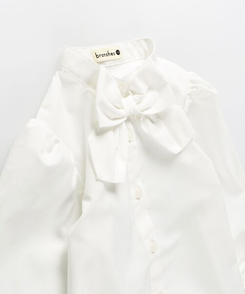 BRANSHES（ブランシェス）の「【フォーマル/リボン取り外し可】ブラウス（シャツ/ブラウス・キッズ・オフホワイト・110/120/130）」の5枚目の写真