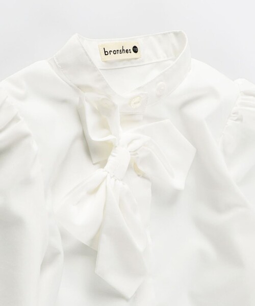 BRANSHES（ブランシェス）の「【フォーマル/リボン取り外し可】ブラウス（シャツ/ブラウス・キッズ・オフホワイト・110/120/130）」の6枚目の写真