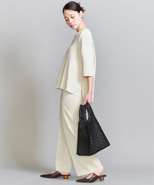 BEAUTY&YOUTH UNITED ARROWS(ビューティーアンドユースユナイテッドアローズ)の「レース トートバッグ(トートバッグ・レディース・ホワイト/ブラック・FREE)」の19枚目の写真