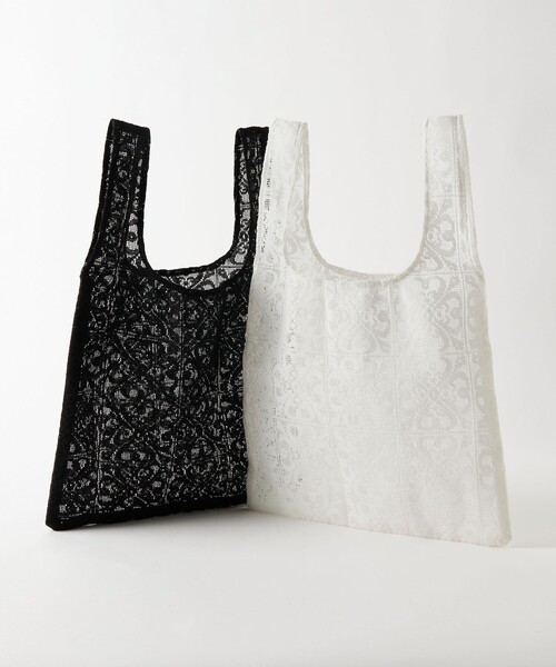 BEAUTY&YOUTH UNITED ARROWS(ビューティーアンドユースユナイテッドアローズ)の「レース トートバッグ(トートバッグ・レディース・ホワイト/ブラック・FREE)」の22枚目の写真
