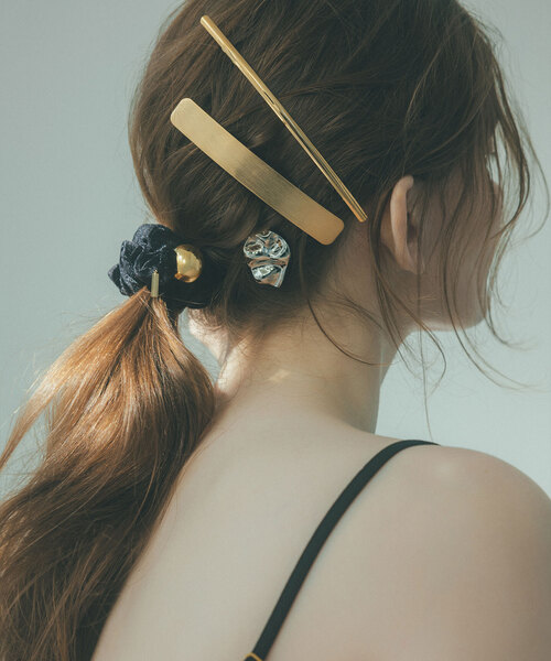 《WEB限定追加》NN/エヌエヌ バレッタSET(ゴールド)（バレッタ/ヘアクリップ）｜NOBLE（ノーブル）