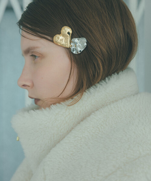 Noble（ノーブル）の「《WEB限定追加》NN/エヌエヌ バレッタSET(ゴールド)（バレッタ/ヘアクリップ・レディース・ゴールド・FREE）」の7枚目の写真
