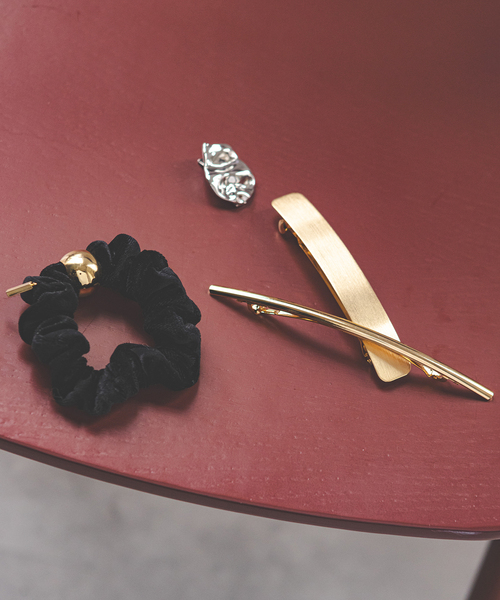 Noble（ノーブル）の「《WEB限定追加》NN/エヌエヌ バレッタSET(ゴールド)（バレッタ/ヘアクリップ・レディース・ゴールド・FREE）」の10枚目の写真