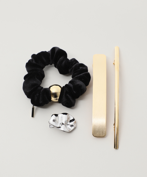 Noble（ノーブル）の「《WEB限定追加》NN/エヌエヌ バレッタSET(ゴールド)（バレッタ/ヘアクリップ・レディース・ゴールド・FREE）」の11枚目の写真