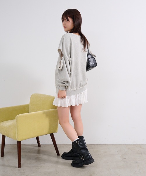 Kastane カットアウトBIGスウェット PAL GROUP OUTLET｜【Kastane】カットアウトBIGスウェット