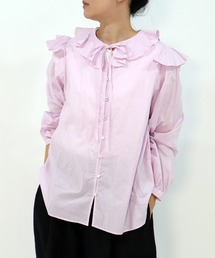 シャツ/ブラウス（ピンク/桃色系・リボン）ファッション通販