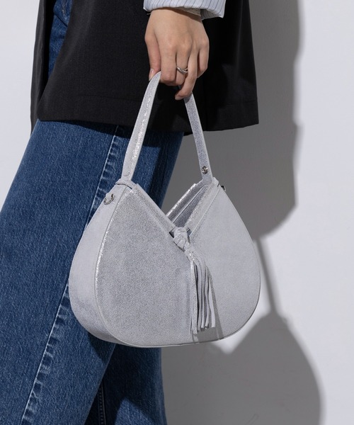 Beau're(ヴュレ)の「【BEAURE】フォーチュンクッキーショルダーバッグ ハンドバッグ 2way B-25214 ※(ショルダーバッグ・レディース・シルバー/アイボリー/ブラック/ベージュ・FREE)」の4枚目の写真