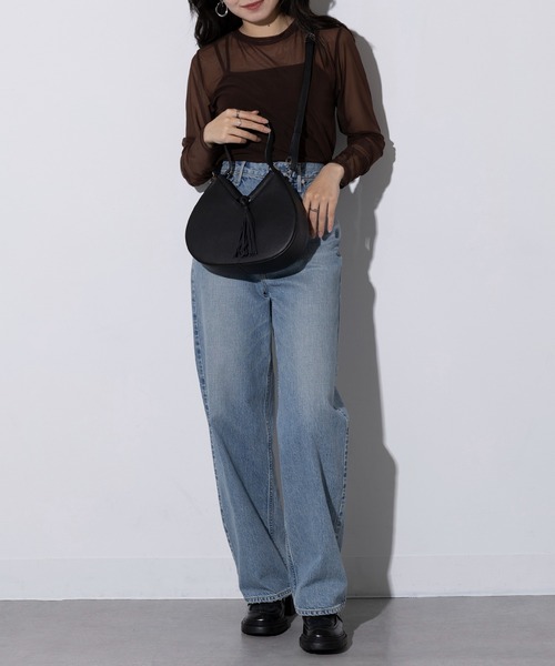 Beau're(ヴュレ)の「【BEAURE】フォーチュンクッキーショルダーバッグ ハンドバッグ 2way B-25214 ※(ショルダーバッグ・レディース・シルバー/アイボリー/ブラック/ベージュ・FREE)」の8枚目の写真