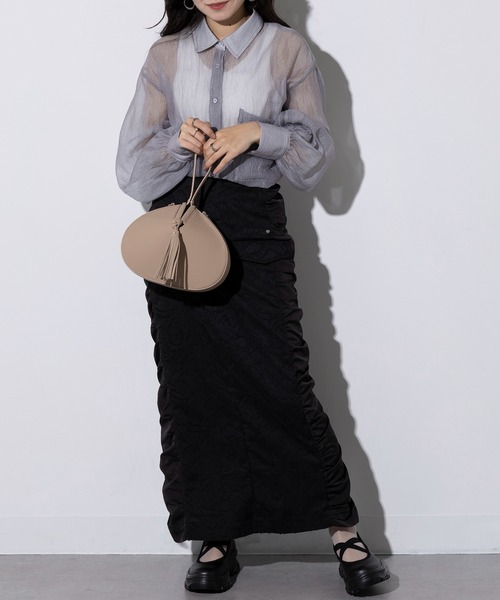 Beau're(ヴュレ)の「【BEAURE】フォーチュンクッキーショルダーバッグ ハンドバッグ 2way B-25214 ※(ショルダーバッグ・レディース・シルバー/アイボリー/ブラック/ベージュ・FREE)」の18枚目の写真