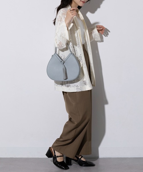 Beau're(ヴュレ)の「【BEAURE】フォーチュンクッキーショルダーバッグ ハンドバッグ 2way B-25214 ※(ショルダーバッグ・レディース・シルバー/アイボリー/ブラック/ベージュ・FREE)」の11枚目の写真