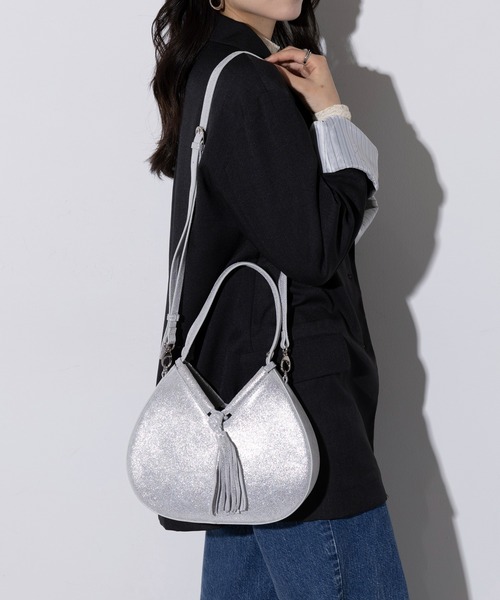 Beau're(ヴュレ)の「【BEAURE】フォーチュンクッキーショルダーバッグ ハンドバッグ 2way B-25214 ※(ショルダーバッグ・レディース・シルバー/アイボリー/ブラック/ベージュ・FREE)」の20枚目の写真