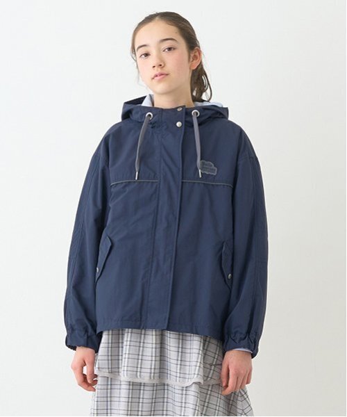 【美品❤️あったかい】ポンポネットジュニア3WAYブルゾン フェイクファーベストつき3WAYブルゾン(S(140) ブルー グレー