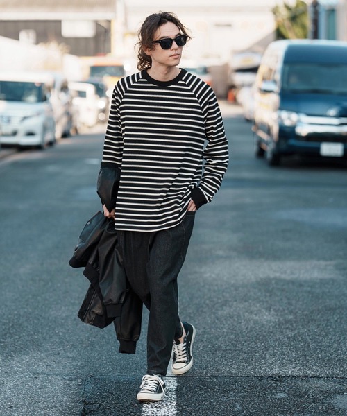 CAMBIO（カンビオ）の「mp13249-Deformed Silhouette Stretch Denim Pants デニムパンツ（デニムパンツ・メンズ・サックスブルー/ブラック/ネイビー・M/L/S）」の7枚目の写真