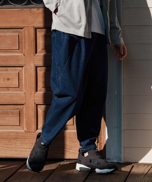 CAMBIO（カンビオ）の「mp13249-Deformed Silhouette Stretch Denim Pants デニムパンツ（デニムパンツ・メンズ・サックスブルー/ブラック/ネイビー・M/L/S）」の11枚目の写真