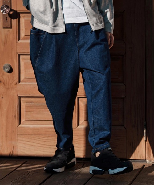 CAMBIO（カンビオ）の「mp13249-Deformed Silhouette Stretch Denim Pants デニムパンツ（デニムパンツ・メンズ・サックスブルー/ブラック/ネイビー・M/L/S）」の13枚目の写真
