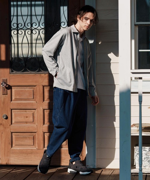 CAMBIO（カンビオ）の「mp13249-Deformed Silhouette Stretch Denim Pants デニムパンツ（デニムパンツ・メンズ・サックスブルー/ブラック/ネイビー・M/L/S）」の15枚目の写真