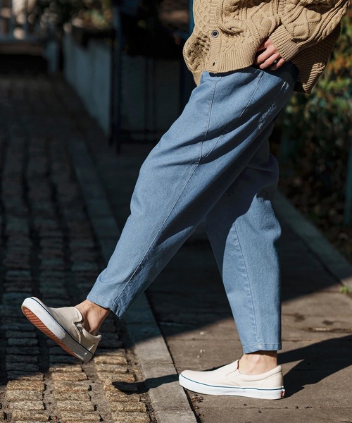 CAMBIO（カンビオ）の「mp13249-Deformed Silhouette Stretch Denim Pants デニムパンツ（デニムパンツ・メンズ・サックスブルー/ブラック/ネイビー・M/L/S）」の18枚目の写真