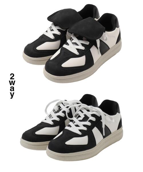 WEGO/【25年春夏新作】2WAYシュータンスニーカー（スニーカー