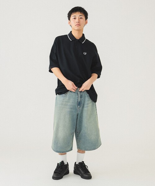 希少❗️ フレッドペリー　FRED PERRY ポロシャツ 半袖　ショート丈　短丈 FRED PERRY ポロシャツ ポロ 「FRED PERRY/フレッドペリー